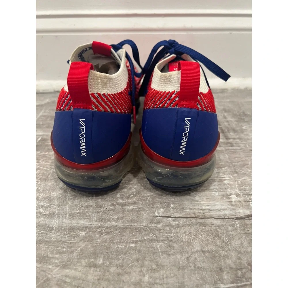 Nike Air VaporMax Flyknit 3 USA Men Sz 11 Red White Blue Sneakers CW5585-100